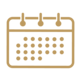 Calendar icon with dotted squares representing scheduled days