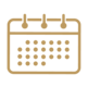 Calendar icon with dotted squares representing scheduled days