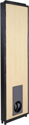 Large rectangular Wisdom Audio speaker with a beige front panel